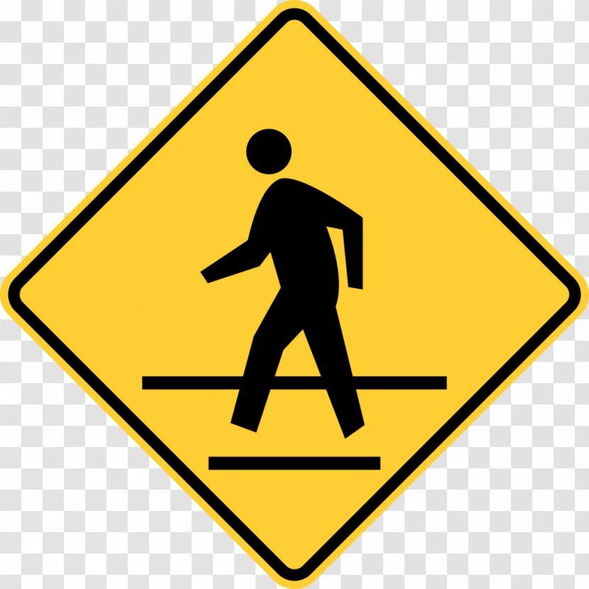 United States Pedestrian Crossing Traffic Sign Manual On Uniform Control Devices - Signs Transparent PNG
