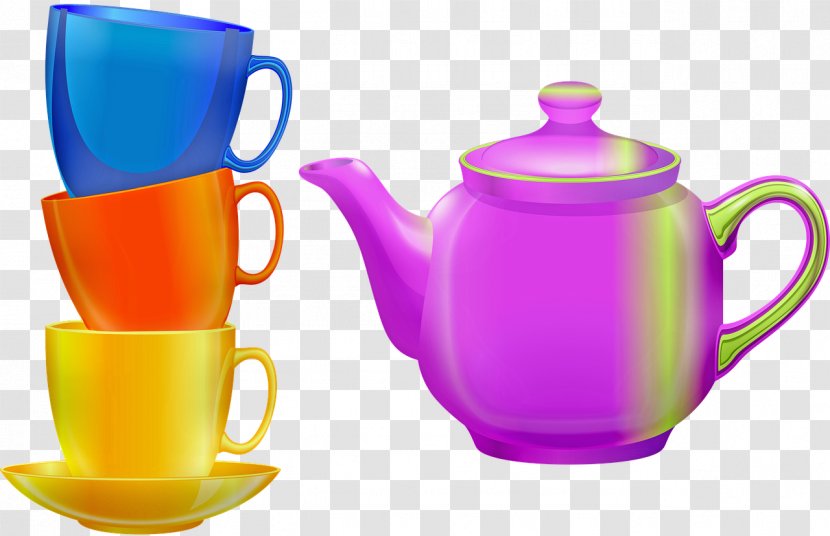 Teapot Kettle - Magenta - Plastic Porcelain Transparent PNG