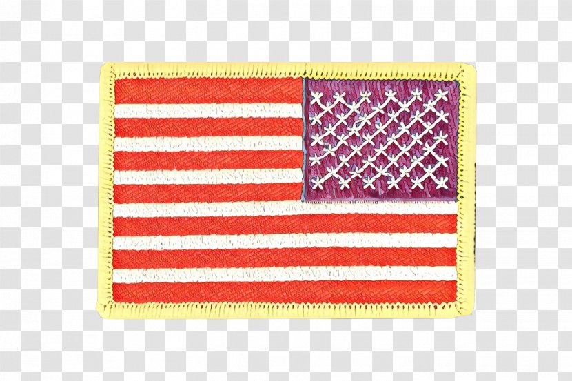 American Flag Background - Of The United States - Rectangle Yellow Transparent PNG