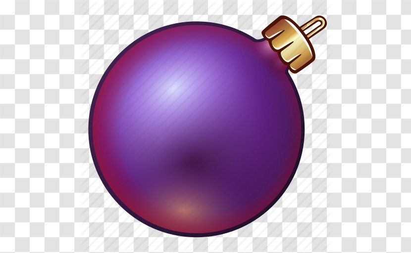 Purple Christmas Ornament Clip Art - Transparent Icon Transparent PNG
