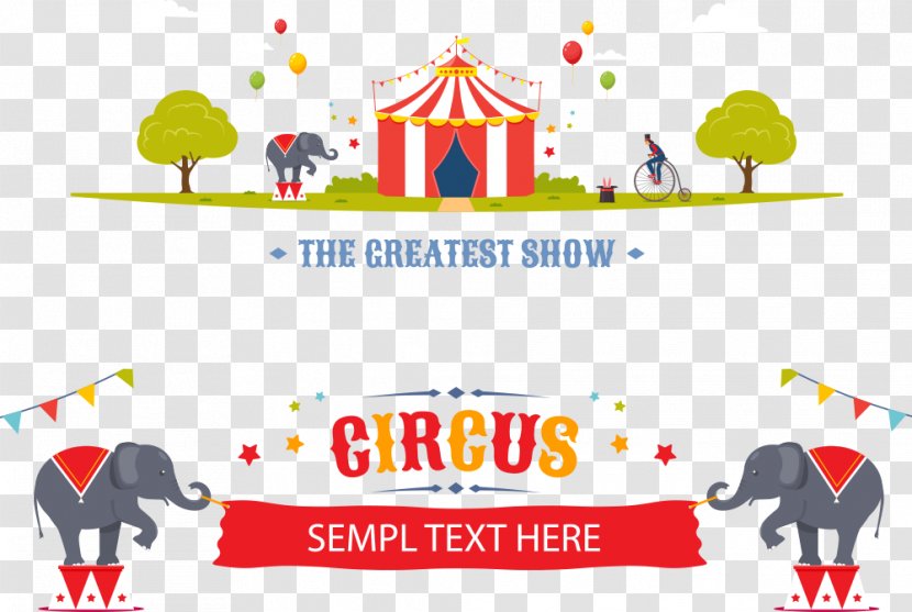 Circus Poster Stock Illustration - Brand - Vector Banner Transparent PNG