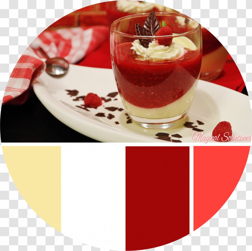 Panna Cotta Recipe Milk Breakfast Hot Chocolate - Sugar - Raspberry Pudding Transparent PNG