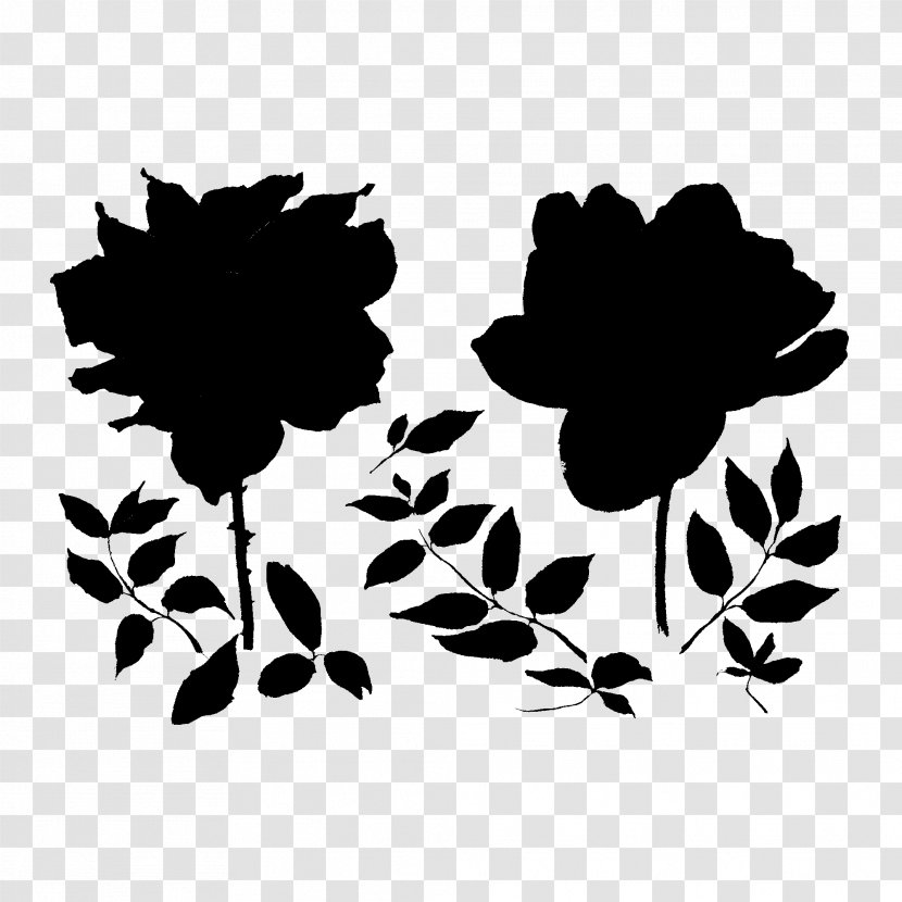 Pattern Font Silhouette Leaf Flowering Plant - Wildflower Transparent PNG