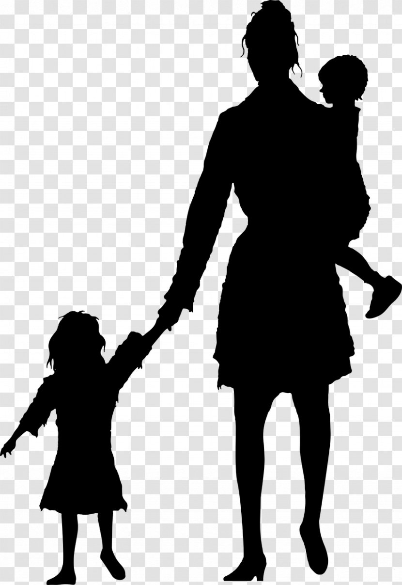 Mother Silhouette Child Stock Photography - People Vector Transparent PNG