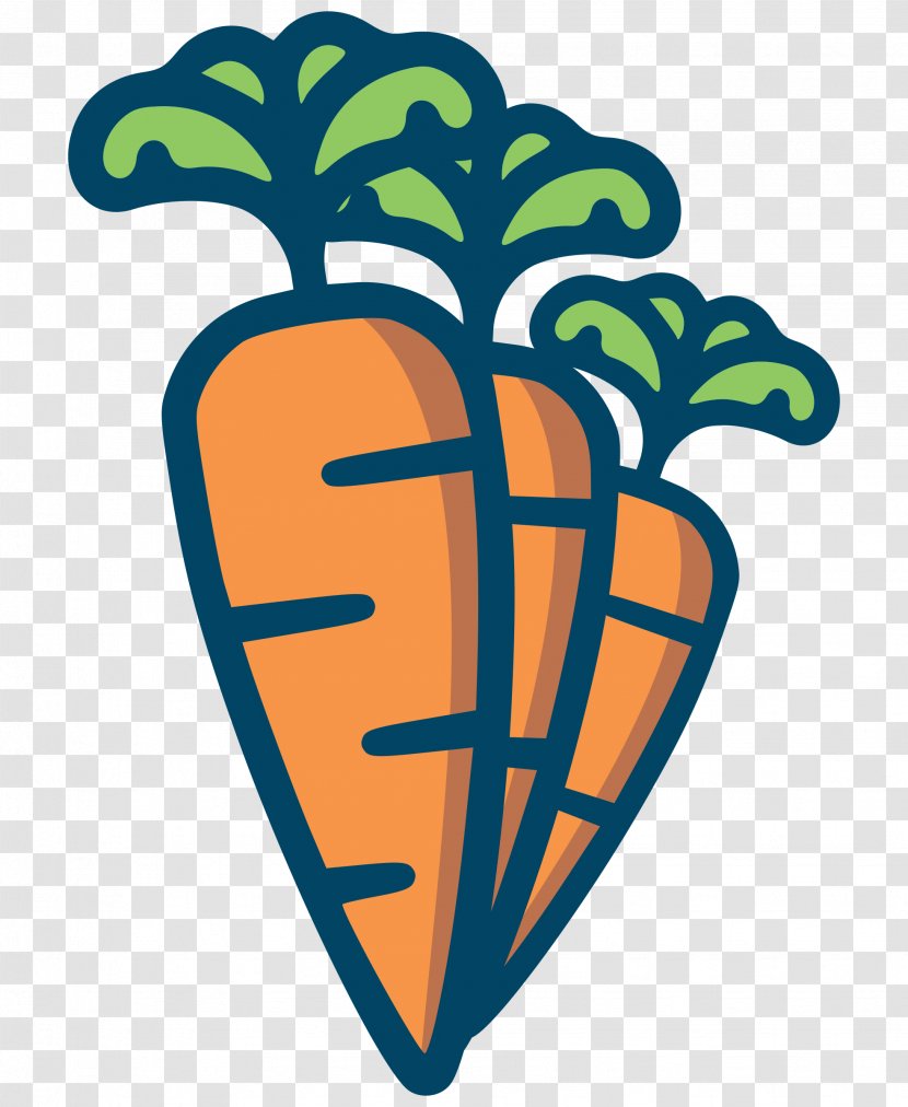 Drawing Carrot Line Art Clip - Leaf - Carrots Clipart Transparent PNG