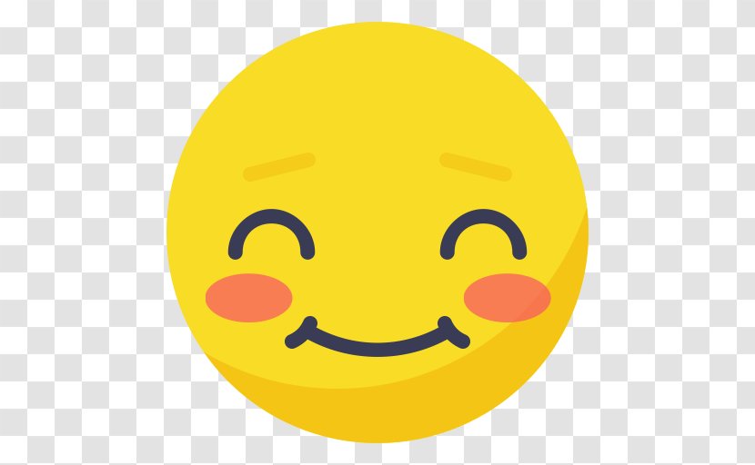 Smiley Emoticon Blushing Clip Art - Emoji Transparent PNG