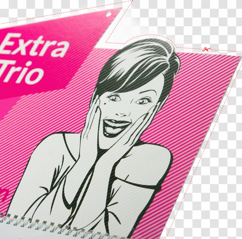 Advertising Graphic Design Calendar - Watercolor - Happy Woman Transparent PNG