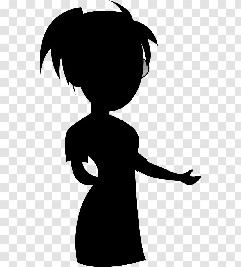 Clip Art Illustration Silhouette Shoulder Character - Fiction - Black M Transparent PNG