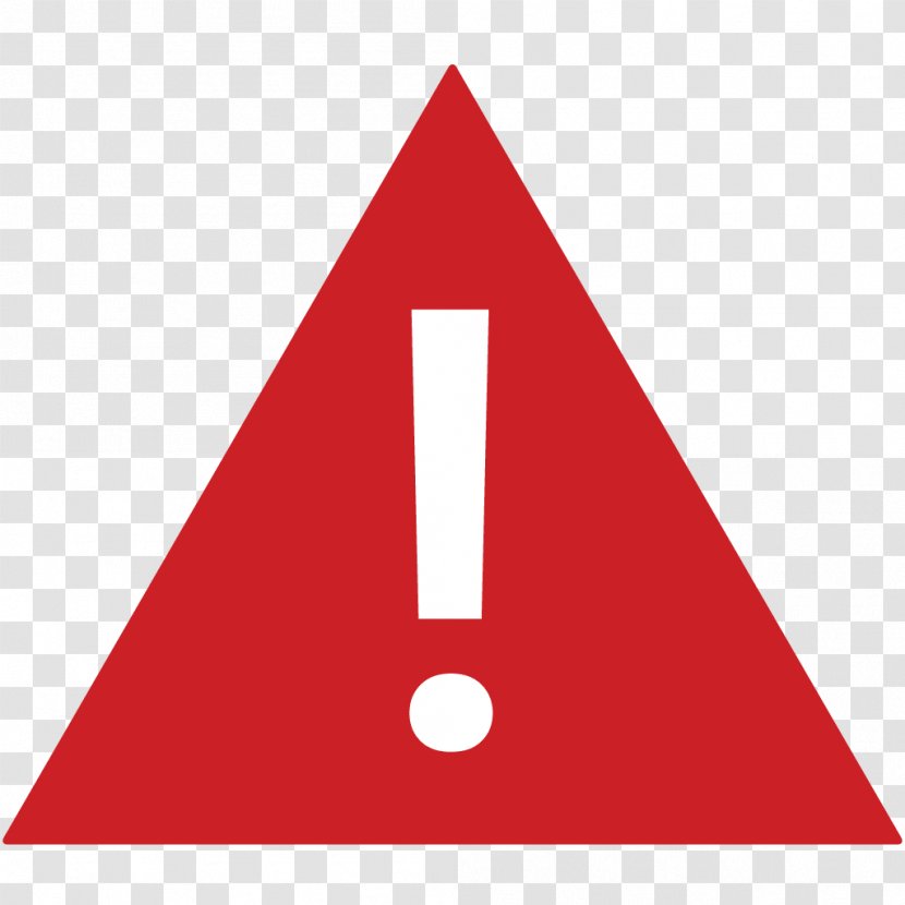 Red Triangle Signage - Error Transparent PNG