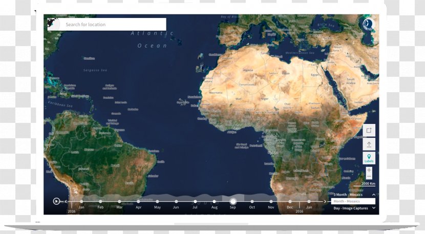 Africa Earth Satellite Imagery - Bharat Ke Veer Transparent PNG