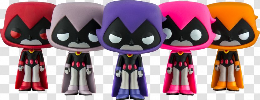 Raven Robin Starfire Toy Funko - Teen Titans Go Transparent PNG