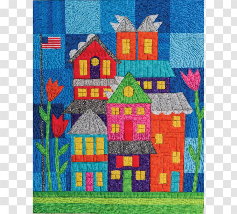 Quilting Art Patchwork Pattern - Garden - Village Quilts Transparent PNG