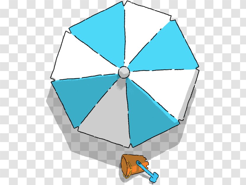Umbrella Angle Line Product Design - Aqua - Sun Parasol Transparent PNG