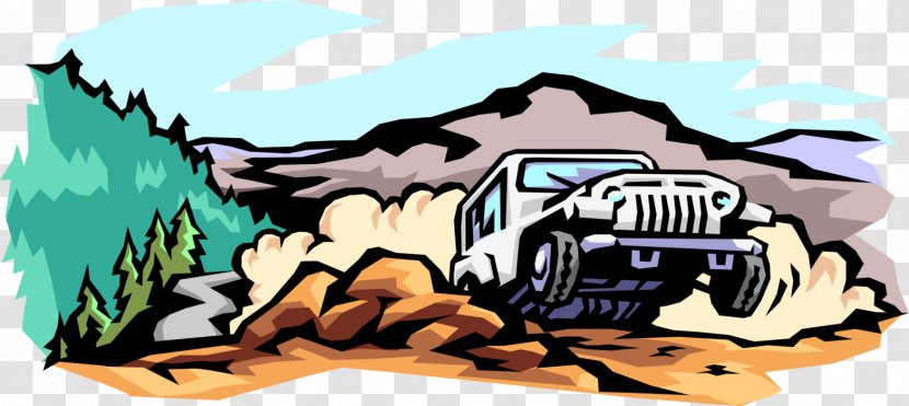 Illustration Vector Graphics Clip Art Car Jeep - Offroading Transparent PNG