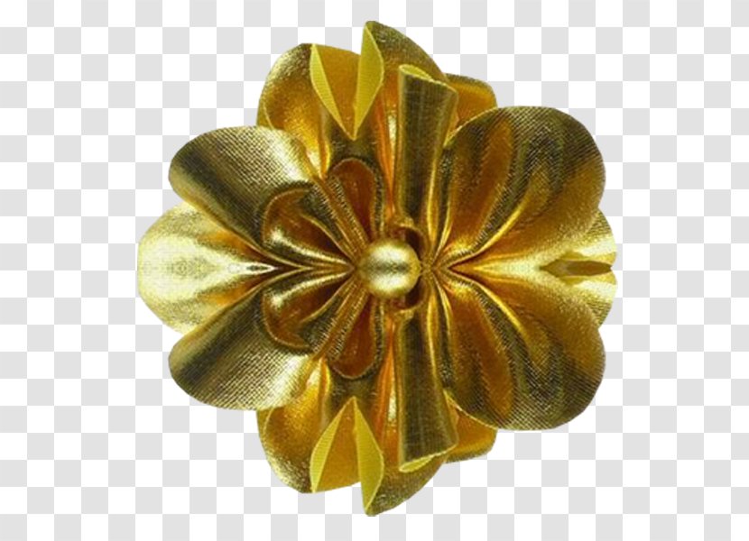 Design Image Petal Flower - Gold - Transparent Transparent PNG