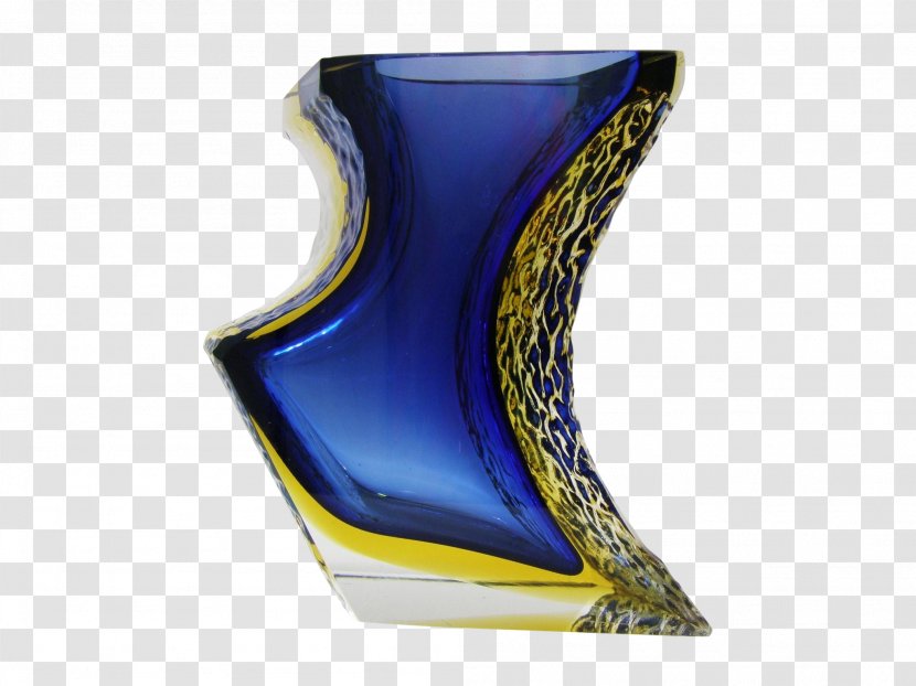 Vase Murano Glass Cobalt Blue Alessandro Mandruzzato - Green Transparent PNG