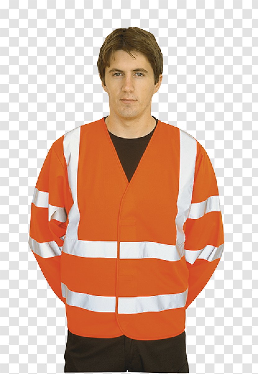 High-visibility Clothing Portwest Workwear Gilets - Orange - Jacket Transparent PNG