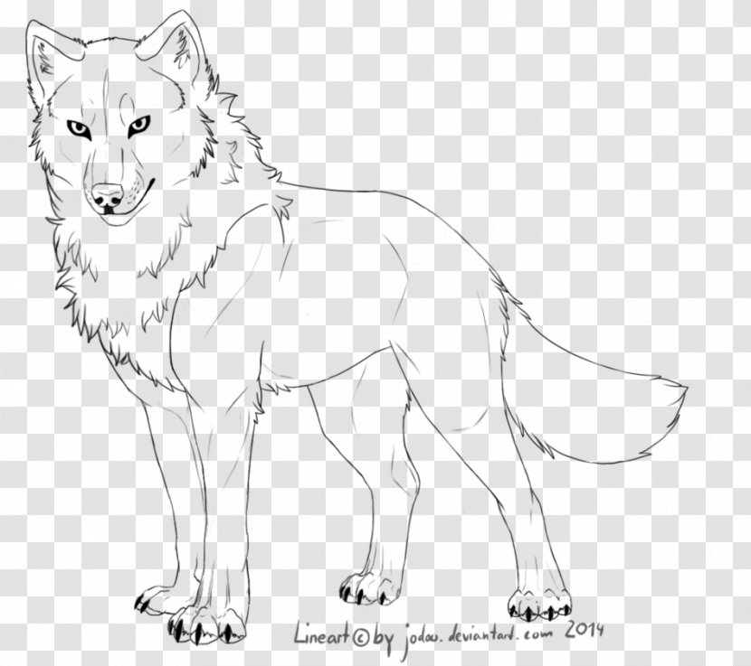 Line Art Drawing Digital - Gray Wolf - Painting Transparent PNG