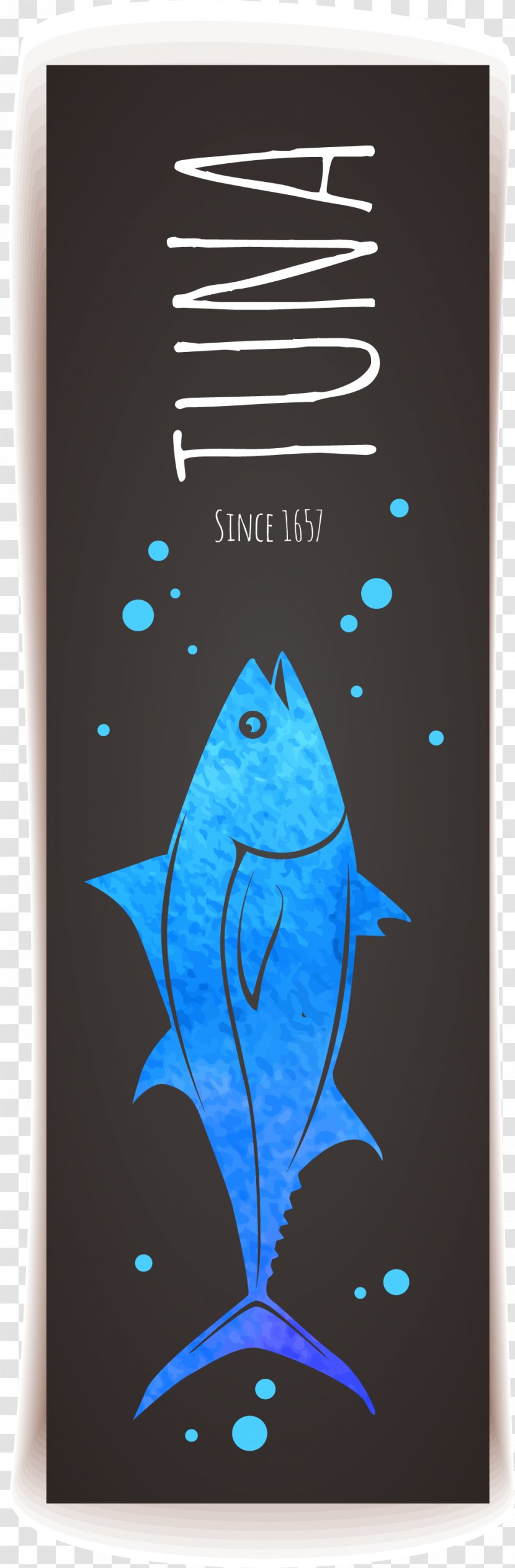 Graphic Design Euclidean Vector - Visual Arts - Blue Fish Simple Card Transparent PNG