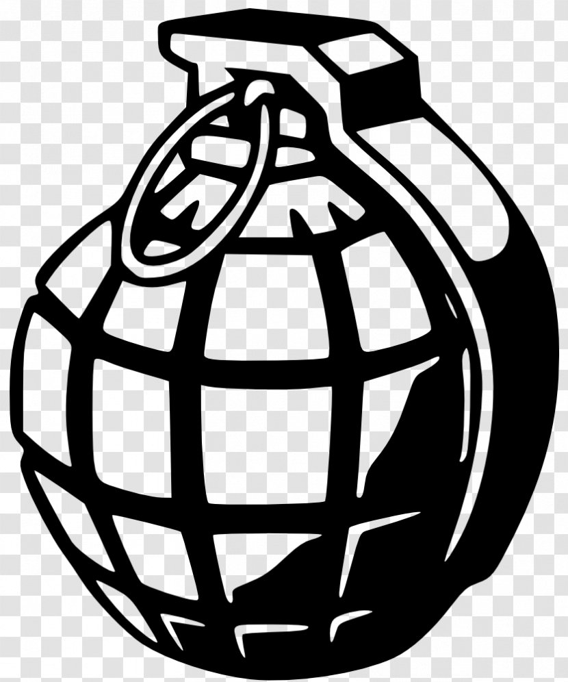 Grenade Weapon Drawing Clip Art - Line Transparent PNG