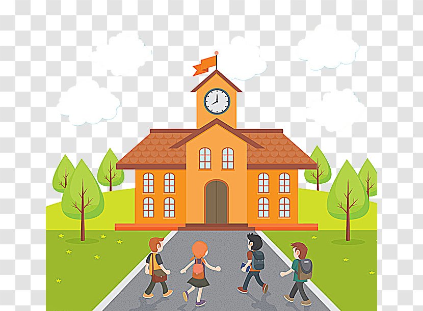 Student School Cartoon Illustration - Illustrator - SCHOOL Transparent PNG