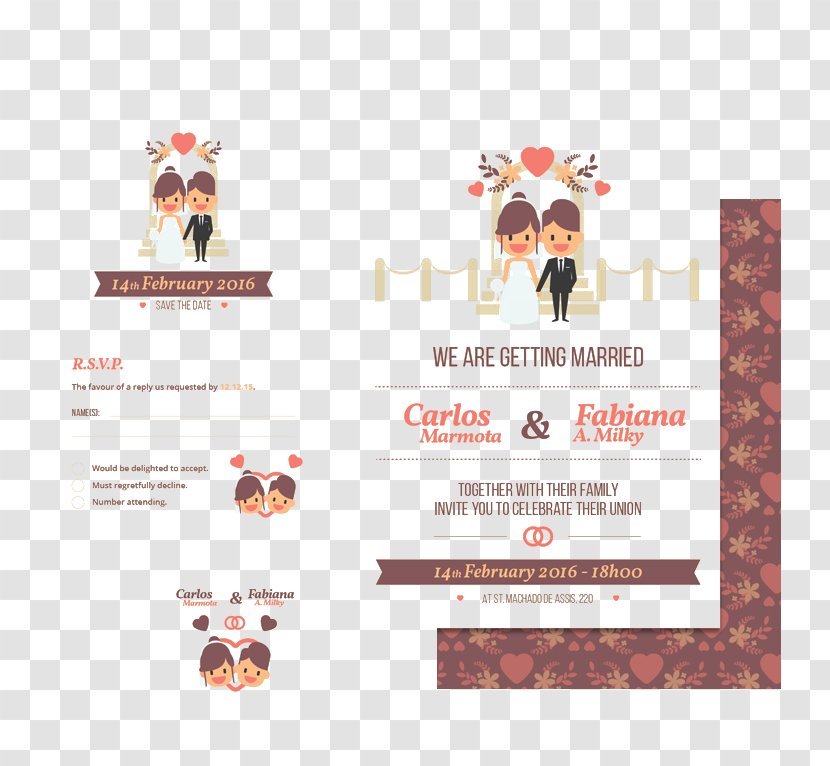 Wedding Invitation Convite Party - Card Transparent PNG