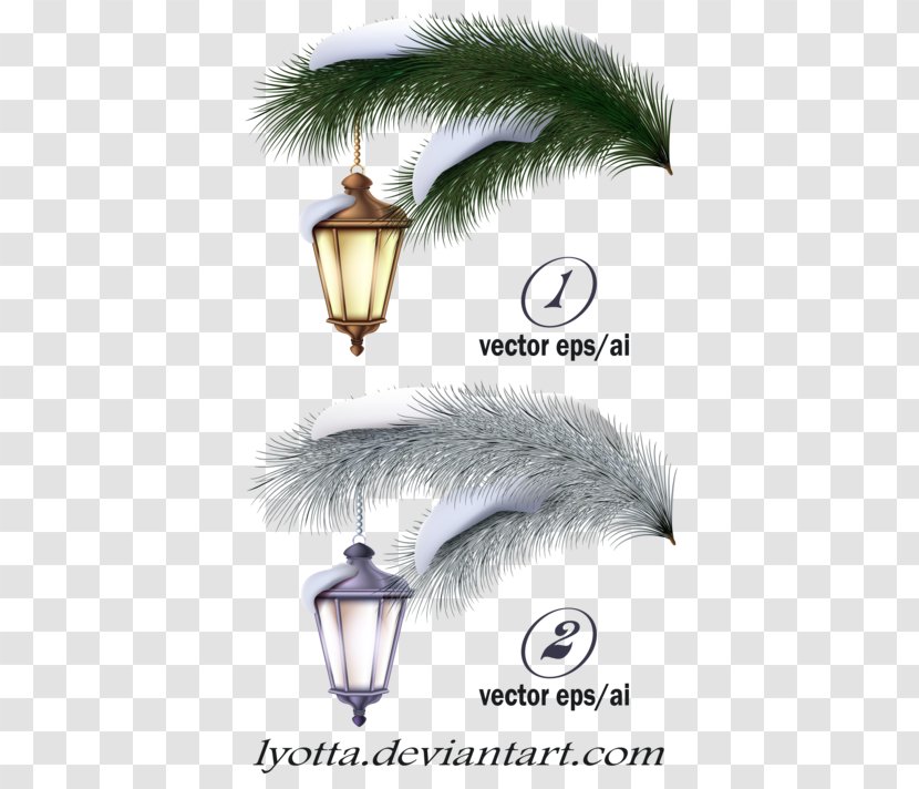 Tree Branch - Lighting - Pine Holiday Ornament Transparent PNG