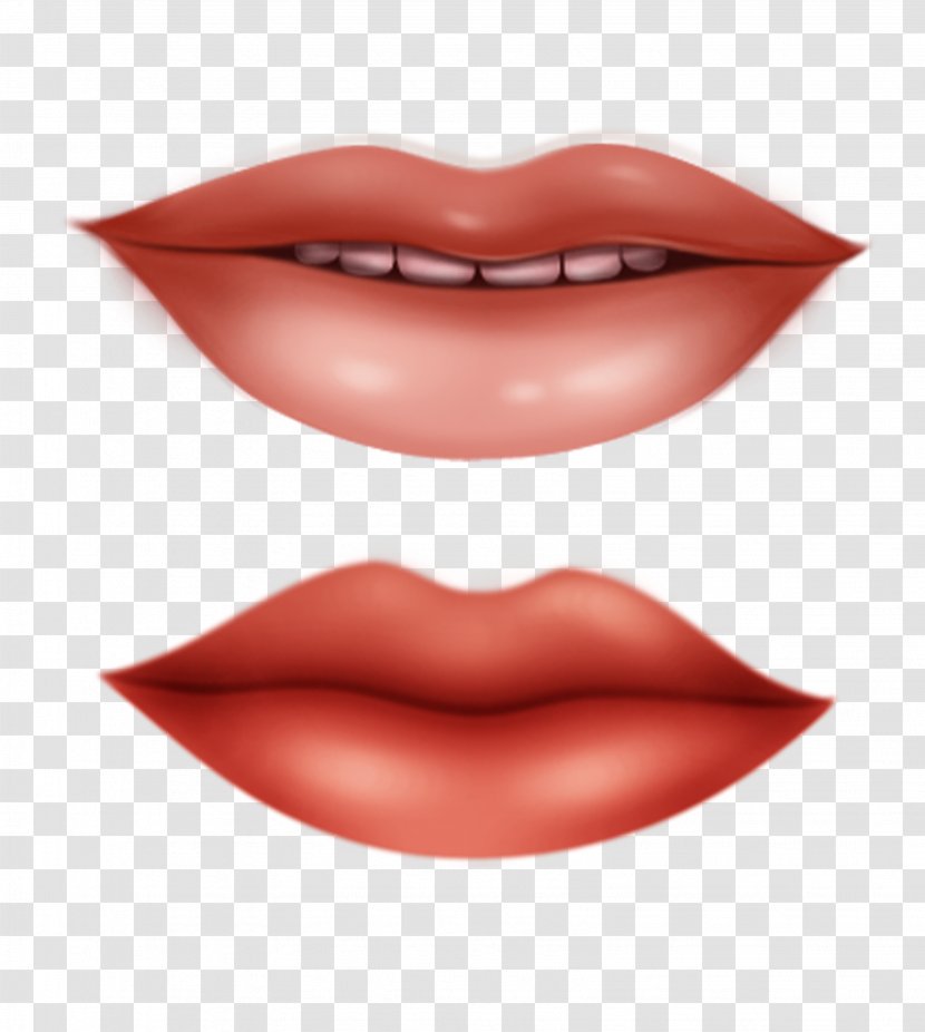 Lip Desktop Wallpaper Clip Art - Jaw - Red Lips Transparent PNG