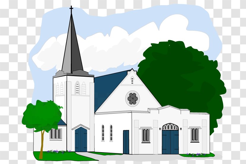 Free Church Building Clip Art - Big House Transparent PNG