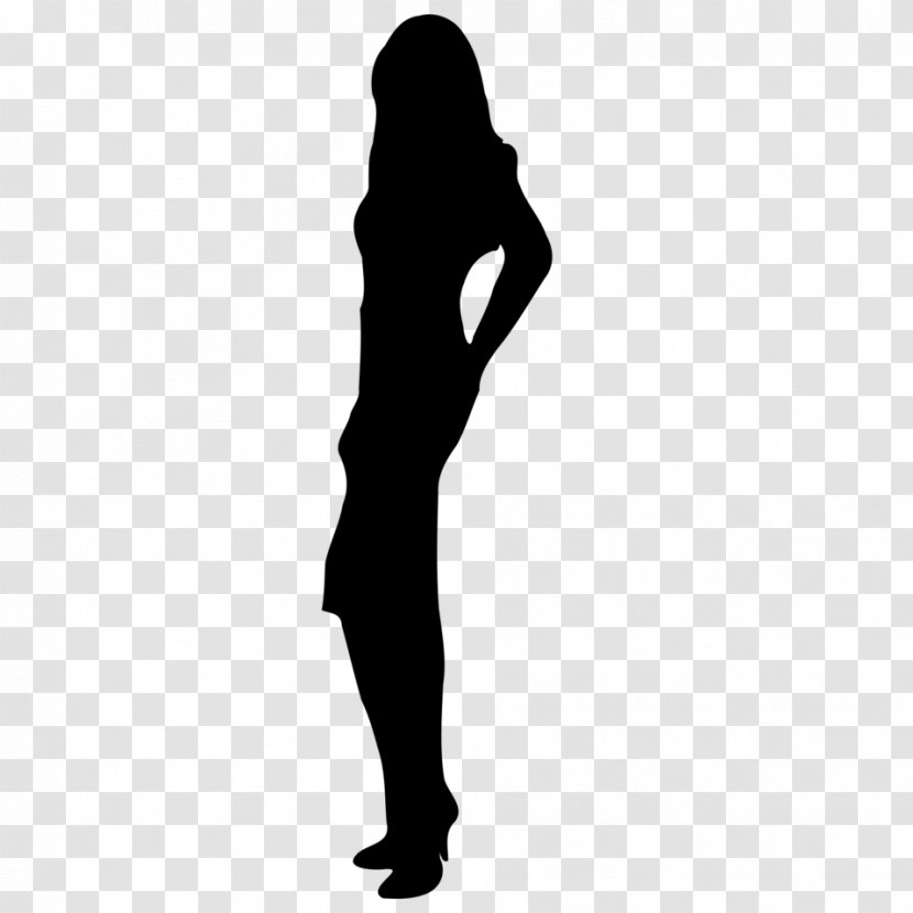 Woman Cartoon - Blackandwhite - Sleeve Human Leg Transparent PNG