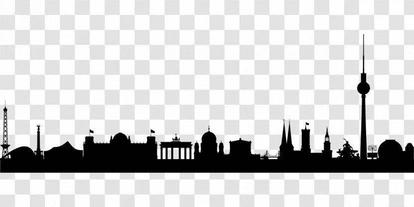Berlin Skyline Silhouette - City Transparent PNG