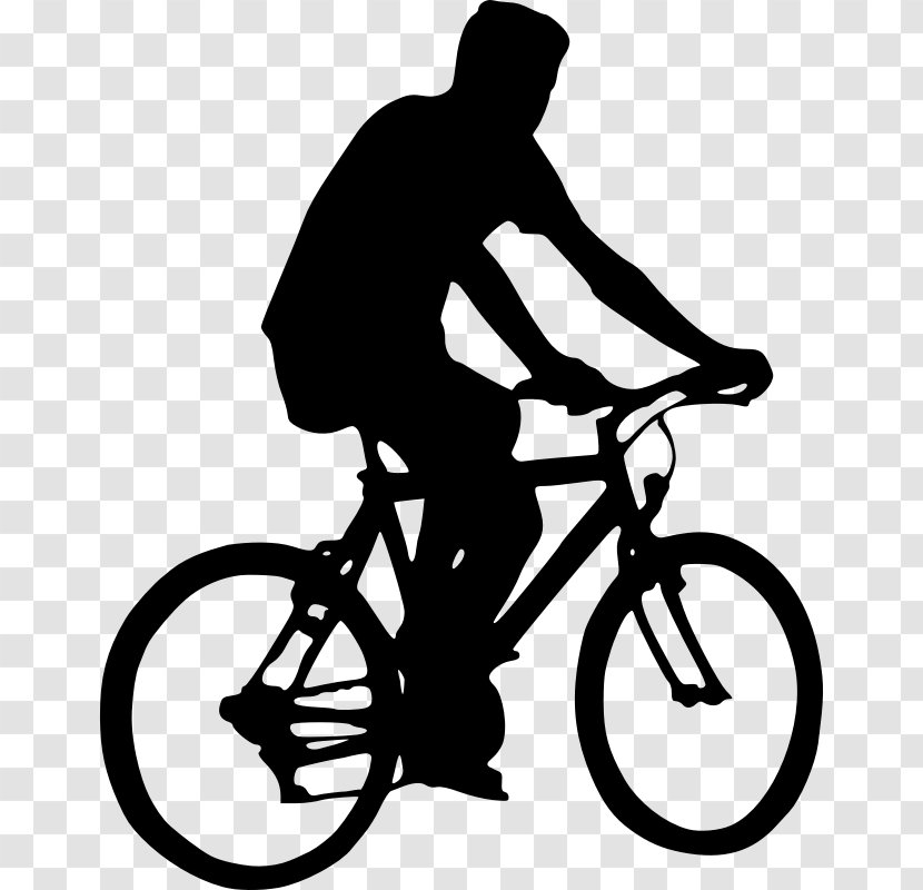 Cycling Bicycle Silhouette Clip Art - Part Transparent PNG