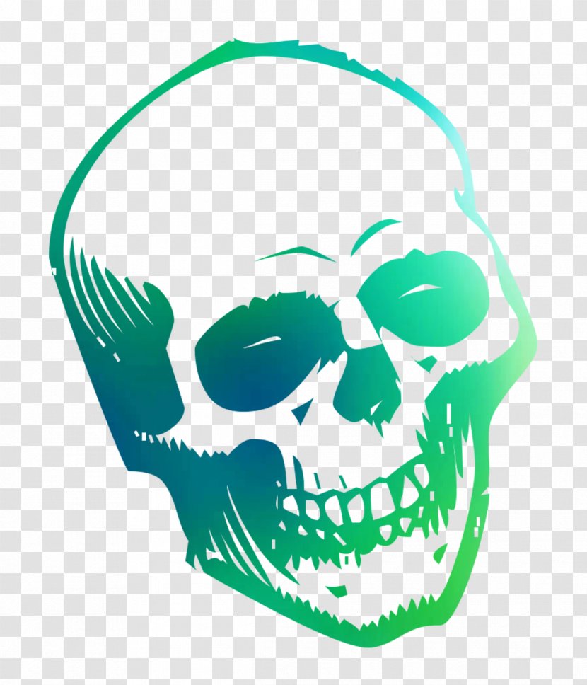 Skull Vector Graphics Image Clip Art - Green - Head Transparent PNG