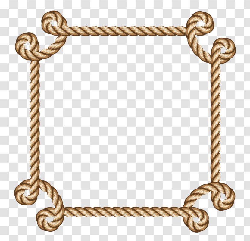 Clip Art Picture Frames Scrapbooking Psd - Rope Transparent PNG