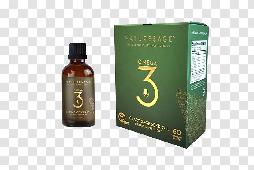 Naturesage Clary Acid Gras Omega-3 Dietary Supplement Seed Oil - Capsule - Sage Transparent PNG