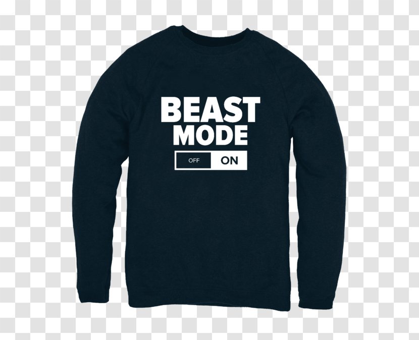 Long-sleeved T-shirt Hoodie Amazon.com - Neckline - Beast Mode Transparent PNG