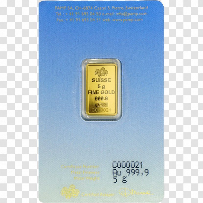 Gold Bar Lakshmi PAMP APMEX - Hardware - BARS Transparent PNG