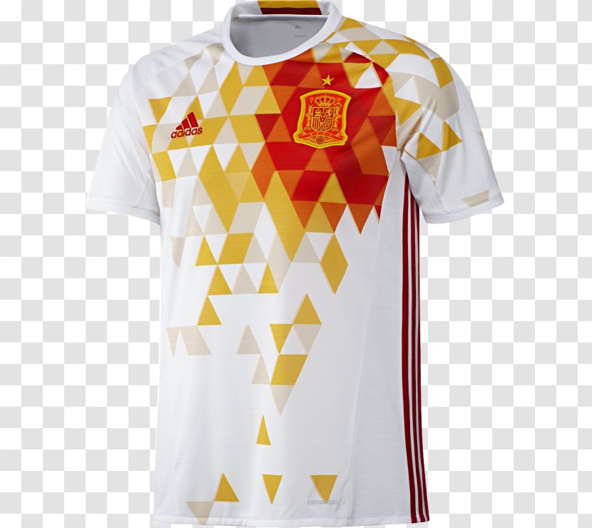 Spain National Football Team T-shirt Jersey Kit - White Transparent PNG