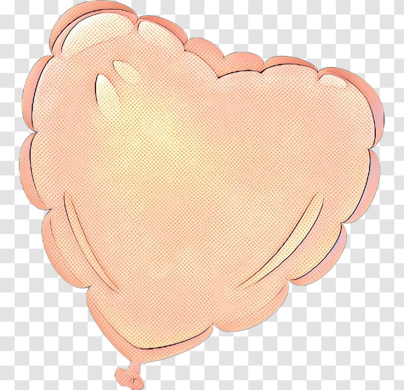 Vintage Heart - Pink Peach Transparent PNG