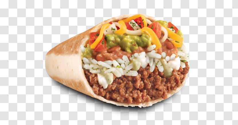 Burrito Taco Bell Nachos Fast Food - Cuisine - Menu Transparent PNG