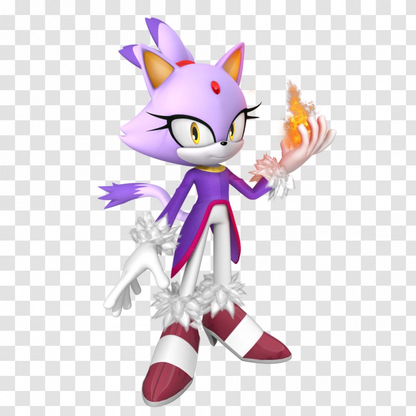 Sonic Rush Adventure Generations Knuckles The Echidna Cat Amy Rose - Chaos Emeralds - Blaze Transparent PNG