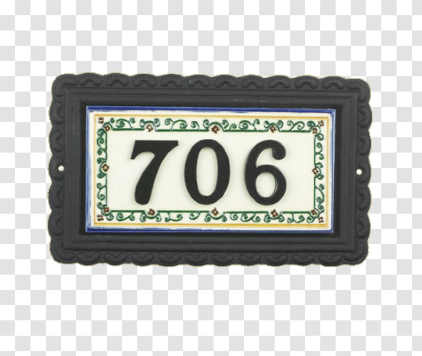 House Sign Ceramic Numbering - Garden Transparent PNG