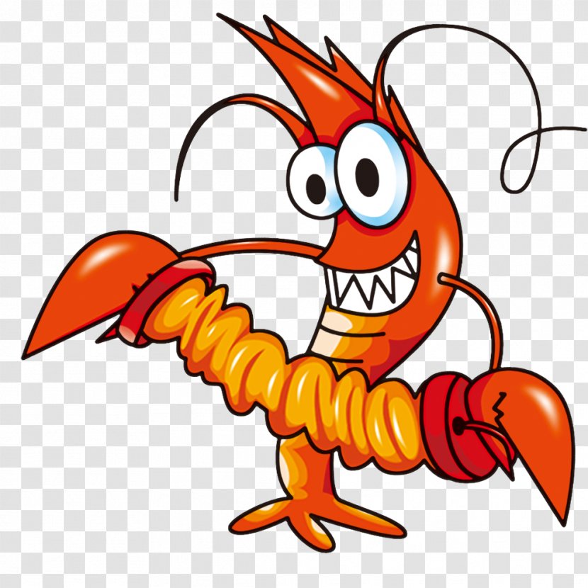 Lobster Crayfish Cartoon - Decapoda Transparent PNG
