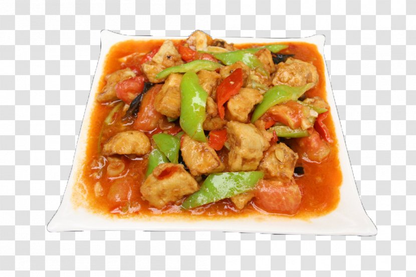 Kung Pao Chicken Sweet And Sour Red Braised Pork Belly Pot Roast Curry - Dish - Eggplant Transparent PNG