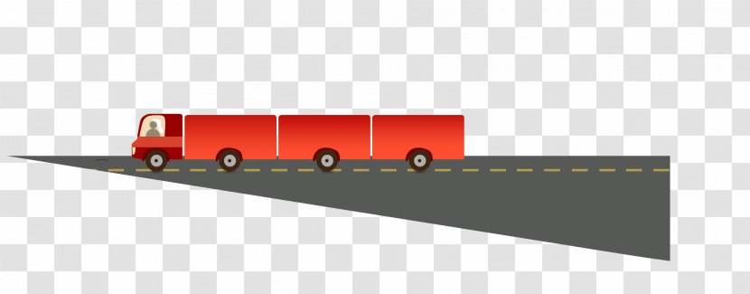 Brand Vehicle Angle - Red - Cartoon Flat Cars Off The Road Transparent PNG