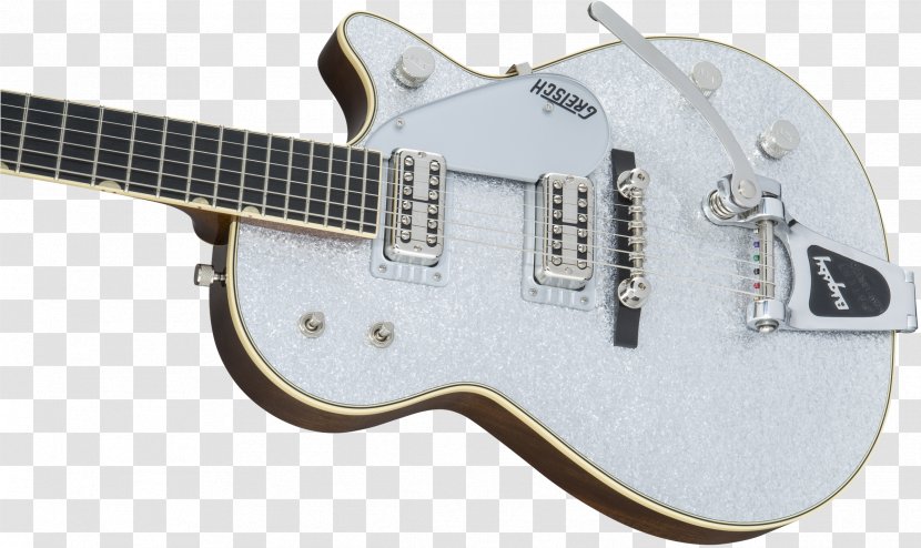 Acoustic-electric Guitar Gretsch Bigsby Vibrato Tailpiece - Slide - Silver Microphone Transparent PNG