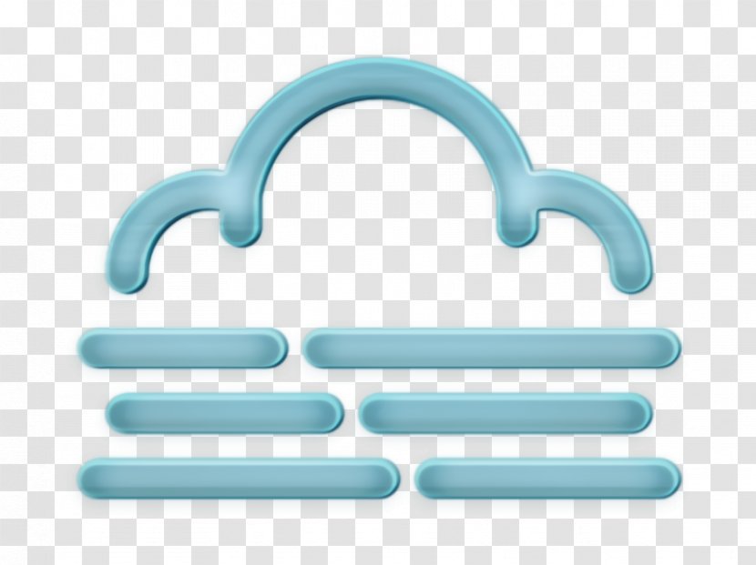 Cloud Icon Fog Forecast - Symbol Turquoise Transparent PNG