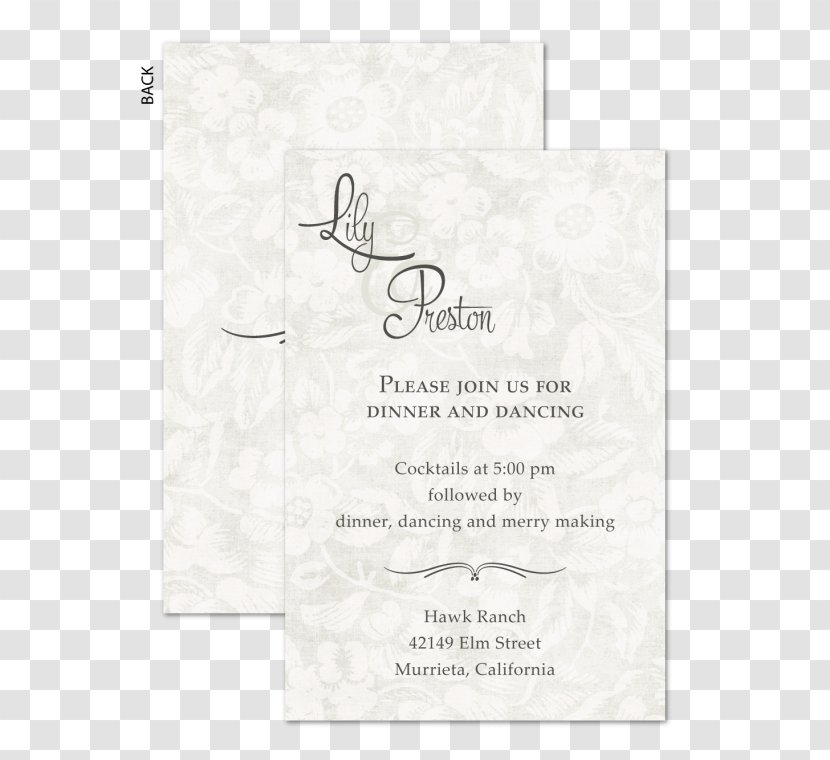 Paper Font - Beauty Card Transparent PNG
