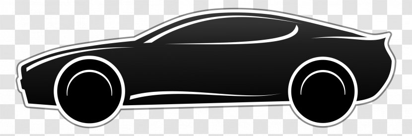 Sports Car Aston Martin Vantage DB5 - Silhouette - Auto Rickshaw Transparent PNG