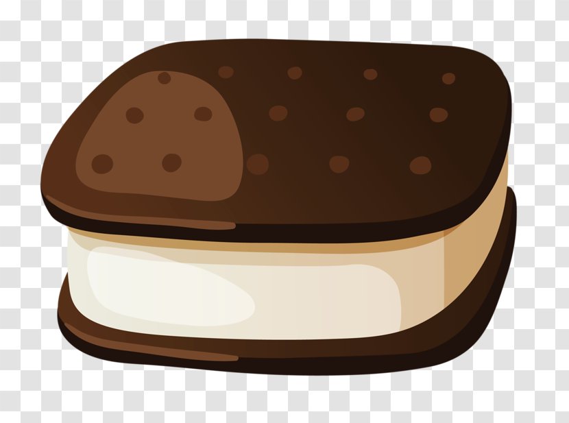 Chocolate Ice Cream Cake Sundae - Brown Transparent PNG